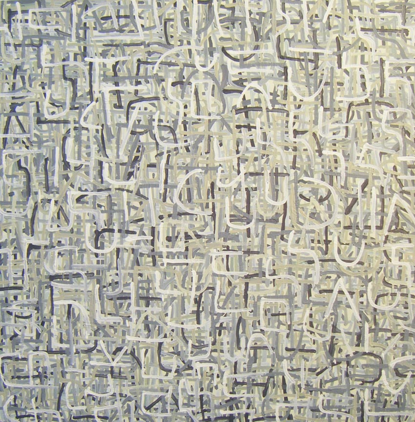 painting of lines titled Jack Harkness